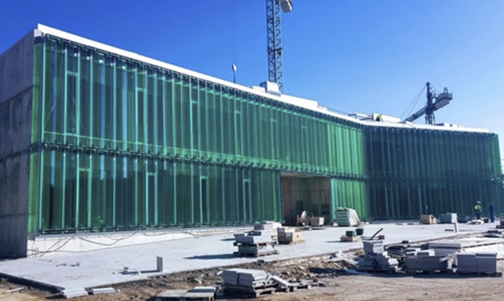 Final stretch of the works of the new building for the nursing school and building for health and emergency devices of LOGROÑO