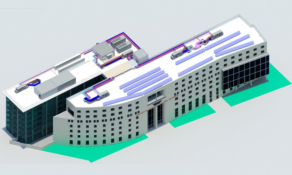 Comprehensive renovation, installation, and air conditioning of the Palace of Justice in Pamplona.