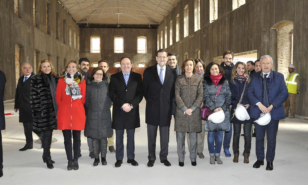 RAJOY visits the works of the Palace of Justice of La Rioja