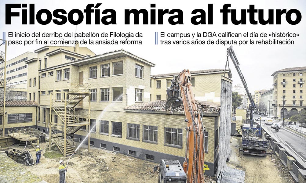Renovation works begin at the Faculty of Philosophy and Letters