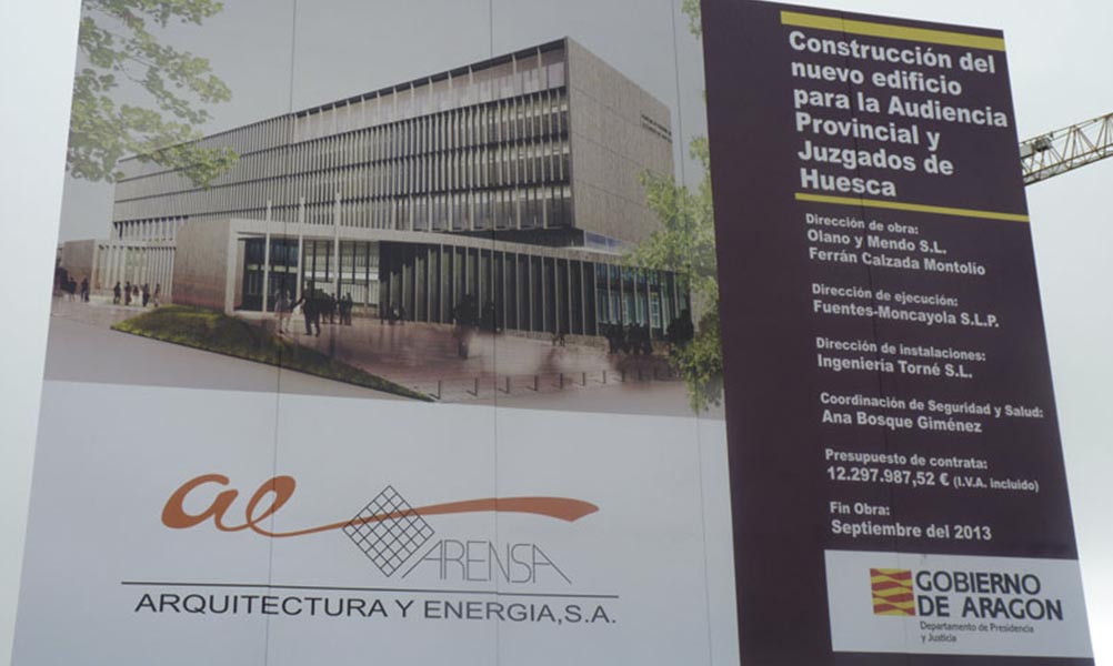 Nuevo edificio de la Audiencia Provincial y los Juzgados de Huesca